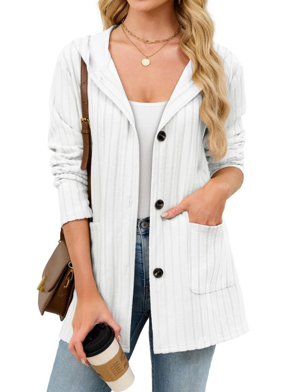 Cardigan Sweaters for Women Hoodies Long Sleeve Button Down Open Front Business